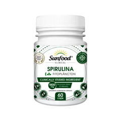 Spirulina 1800mg. Sunfood - 60 cápsulas