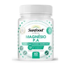 Magnésio P.A 700mg. Sunfood - 60 cápsulas