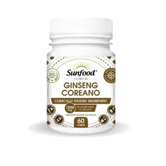 Ginseng Coreano 1200mg. Sunfood - 60 cáps