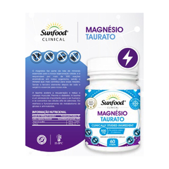 Magnésio Taurato 800mg. Sunfood - 60 cápsulas - comprar online