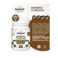 Ginseng Coreano 1200mg. Sunfood - 60 cáps - comprar online