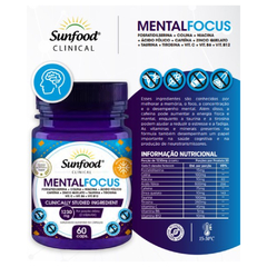 Suplemento Mental Focus 1230mg Sunfood 60 cáps - comprar online