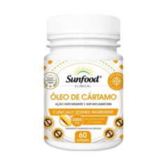 Óleo de Cartamo 2000mg Sunfood 60 cáps