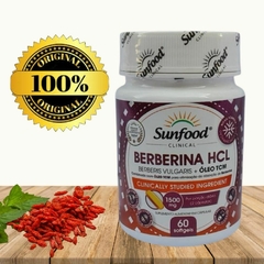 Imagem do Berberina HCL Óleo TCM Sunfood 1500mg 60 cápsulas