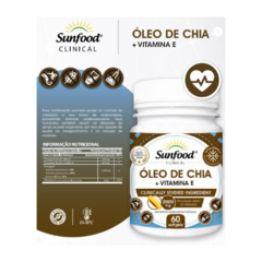 Óleo de Chia + Vitamina E 2000mg Sunfood 60 cáps - comprar online