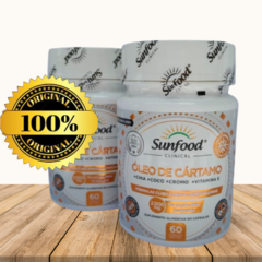 Óleo de Cartamo 2000mg Sunfood 60 cáps - loja online