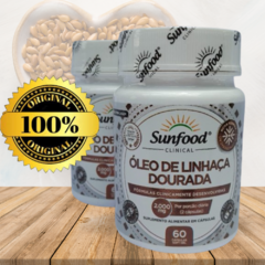 Suplemento Óleo de Linhaça Dourada 2000mg Sunfood