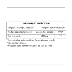 Suplemento Ora Pro Nóbis 1400mg. Dr Botânico - comprar online