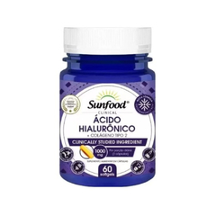 Suplemento Ácido Hialurônico + Colágeno Sunfood 60 cáps.