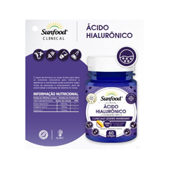 Suplemento Ácido Hialurônico + Colágeno Sunfood 60 cáps. - loja online