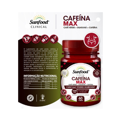 Cafeína Max 1500mg. Sunfood - 60 cápsulas - comprar online