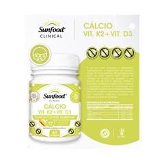 Cálcio + Vitamina k2 + Vitamina D3 Sunfood - comprar online