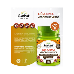 Cúrcuma + Própolis Verde Sunfood 60 cáps. - comprar online