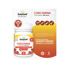 Suplemento Curcumina 95 % Puro 1600mg Sunfood 60 cápsulas - comprar online