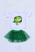 Conjunto Niña camiseta con Tul Verde