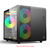 Gabinete Aquarius MT-G710BK Sem Fonte C3Tech Gaming