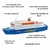 Brinquedo Navio Transatlântico Barco Em Miniatura Flutua Gulliver