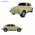 Miniatura Fusca Antigo Brinquedos Diverplas Com Rodas Livres