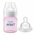 Kit Mamadeira Clássica 125ml Rosa Bico Nº1 + Bico Extra Nº2 Avent