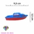 Brinquedo de Banho Infantil Kit 4 Barcos Flutuantes Gulliver