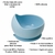 Tigela Silicone Bebê com Ventosa Livre de BPA Bowl Pote Azul Buba na internet