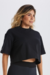 CROPPED OVER MAKE IT HAPPEN PRETO - comprar online