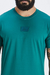 T-SHIRT SLIM PLACA EMBORRACHA BUH AZUL PETRÓLEO - comprar online