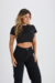 CROPPED LUREX PRETO