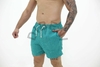 Short Linho Masculino Verde Piscina