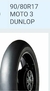 Dunlop moto3 90-80-17 TL slick.