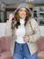 Jaqueta Puffer Feminina em Nylon Plus Size