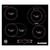 Cooktop de Indução 4 Bocas Telefunken TF-AV4080 6600W 220V - Preto - loja online