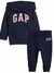 conjunto moletom flanelado canguru capuz GAP azul marinho - comprar online