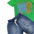 Conjunto Camiseta Verde e Shorts Jeans Oliver Garoto - comprar online