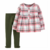 Dupla Conjunto Bata Zadrez Calça Leging Verde Carters Menina