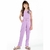 CONJUNTO INFANTIL MENINA CROPPED CALCA ALFAIATARIA LULUZINHA