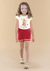 Imagem do Conjunto Infantil Camiseta e Shorts Azul Meninas - Glinny