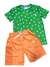 conjunto camiseta verde shorts tectel Oliver laranja barcos - comprar online