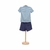 Conjunto Infantil Camiseta Listrada e Bermuda Linho Oliver - Koltrim Kids