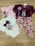 CONJUNTO 4 PEÇAS DISNEY MINNIE CALCA BLUSA BODY