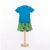 conjunto camiseta algodão shorts estampado arara Oliver azul - Koltrim Kids