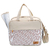 Kit bolsa e Frasqueira Baby Nut Listras Bege e Azul - comprar online