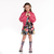 Vestido estampado Com babado Mangas Amplas Floral Luluzinha - Koltrim Kids