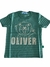 camiseta infantil manga curta Listrada Leão Oliver verde - comprar online