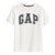 Camiseta Infantil GAP Logo Branca Menino Teen - comprar online