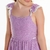 Vestido Infantil Menina Linho Lilás Casual Luluzinha