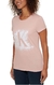 Calvin Klein Camiseta feminina gola redonda com logotipo - Koltrim Kids