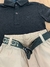 Imagem do Conjunto Polo Preta e Shorts Alfaiataria com Cinto Meninos Oliver