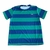 camiseta infantil Oliver Listras verde Azul na internet