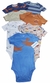 kit body bodies bebê 7 peças Carters manga curta menino - comprar online